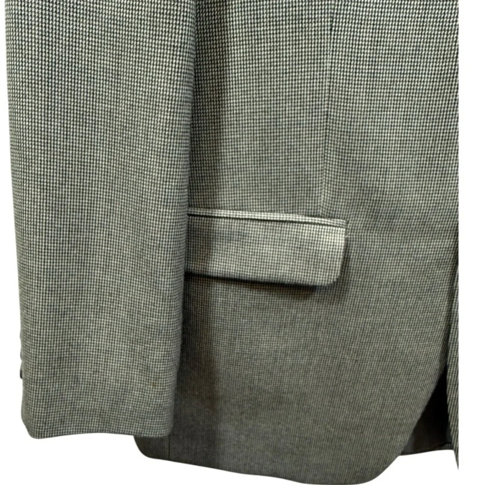 Lauren Ralph Lauren Men's 2 Button Blazer Gray Houndstooth‎ 40R